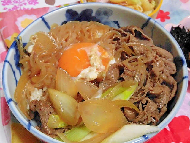 すき焼きのたれで、簡単すき煮丼 レシピ・作り方